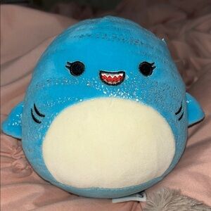 Squishmallows Blue and Silver Plush Toy